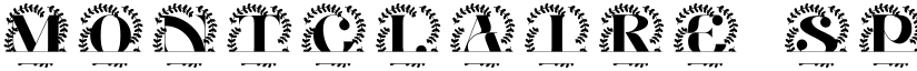 Montclaire Split Monogram font