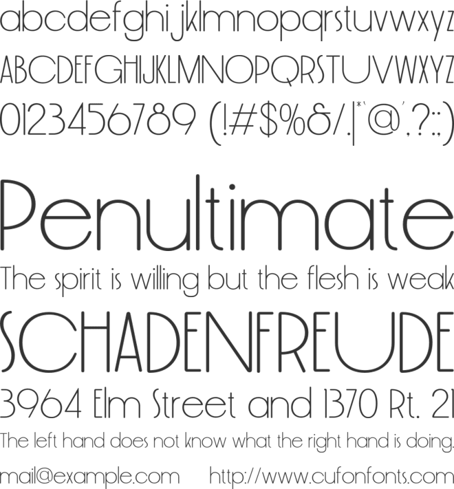 Cause Duo font preview