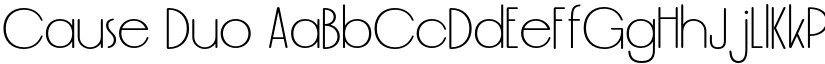 Cause Duo font