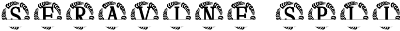 Seravine Split Monogram font download