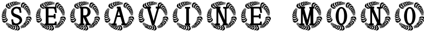 Seravine Monogram font