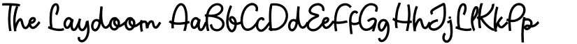 The Laydoom font