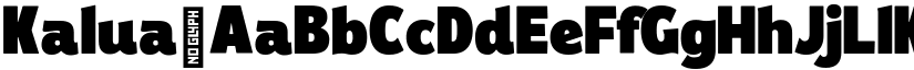 Kalua font