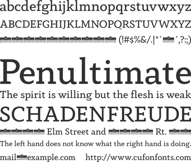 Anaphora Trial font preview