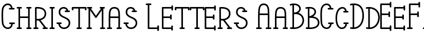Christmas Letters font