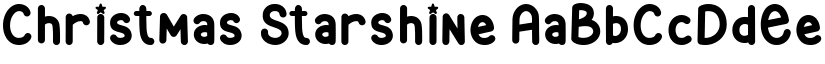 Christmas Starshine font