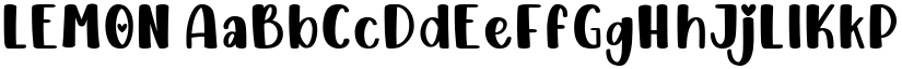 LEMON font