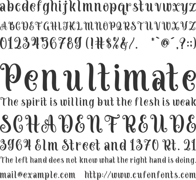 Christmas Winterland font preview