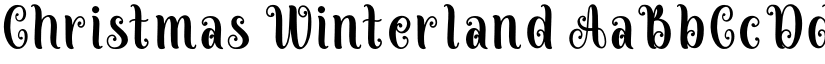 Christmas Winterland font download