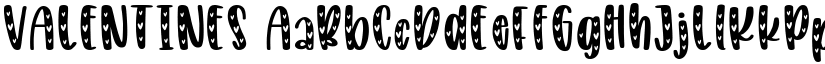 VALENTINES font