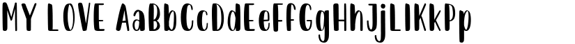 MY LOVE font download