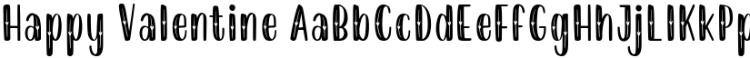 Happy Valentine font