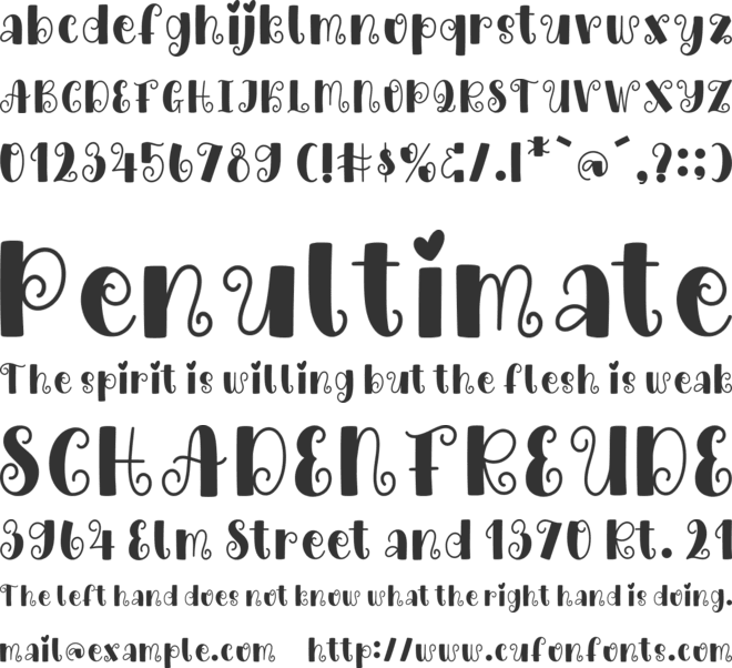 Sweet Christmas font preview