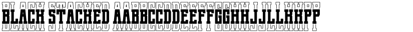 Black Stacked font download