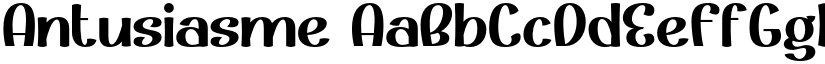 Antusiasme font download