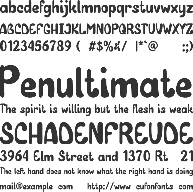 PGR Windfall font preview