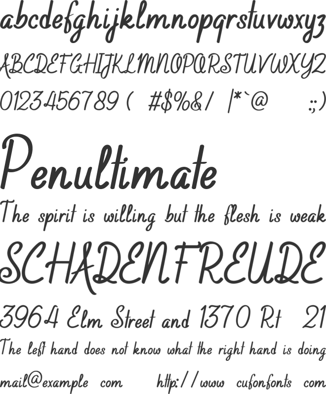 PGR Rustica font preview