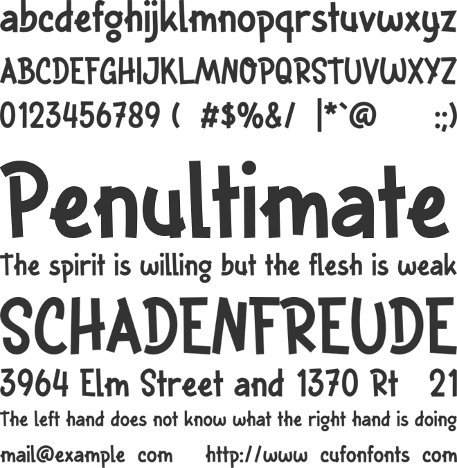 PGR Matchbox font preview