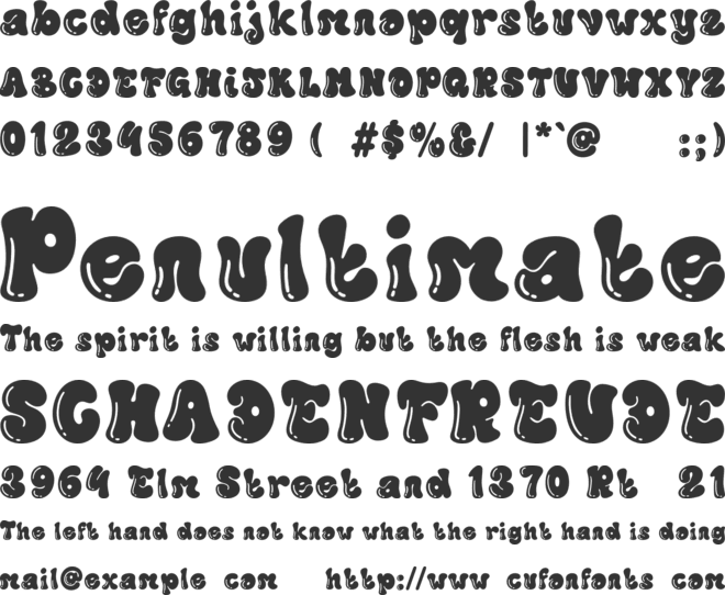 PGR Flanders font preview