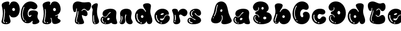 PGR Flanders font