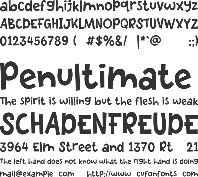 PGR Crumbles font preview