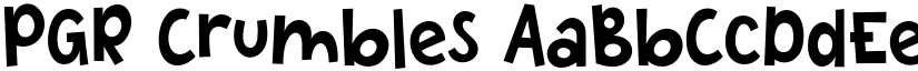PGR Crumbles font download