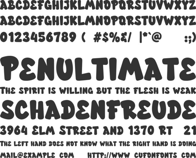 PGR Quacker font preview