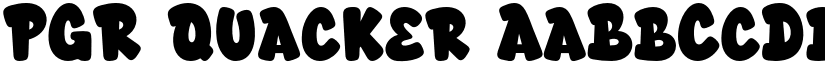PGR Quacker font