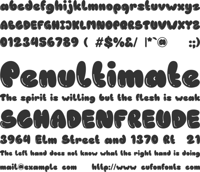 PGR Orange Street font preview