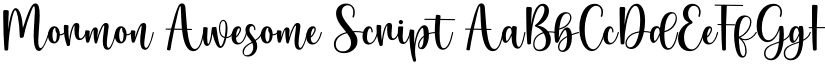 Mormon Awesome Script font
