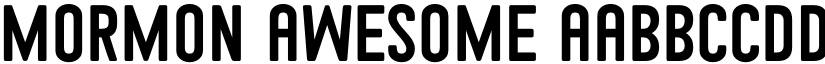 Mormon Awesome font