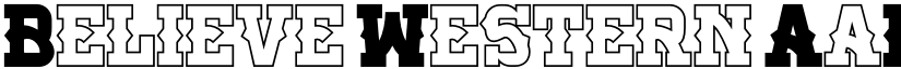 Believe Western font