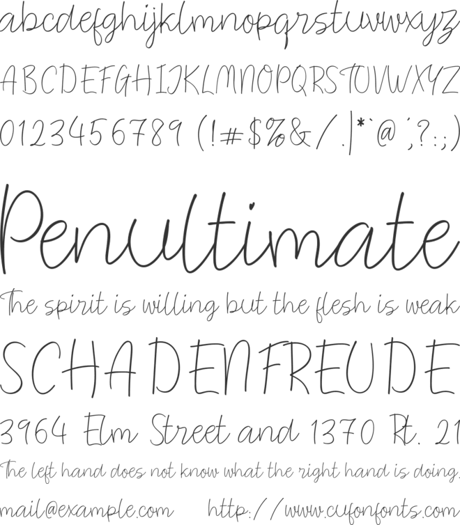 Awesome Panda font preview