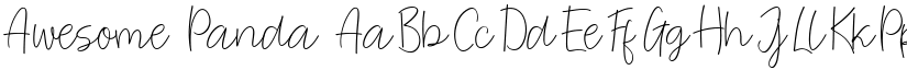 Awesome Panda font