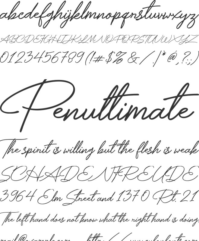 Astellan font preview