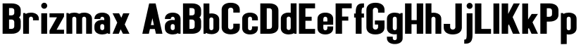 Brizmax font