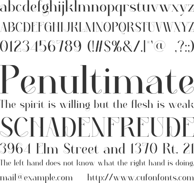 PAPERUS font preview