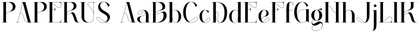 PAPERUS font