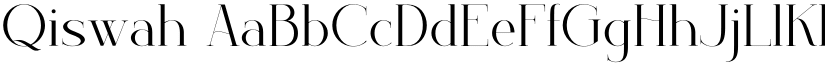 Qiswah font