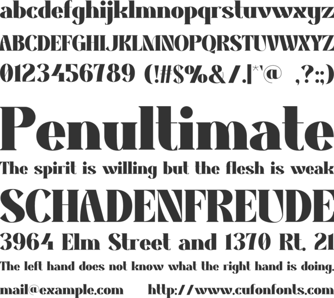 Semarak font preview