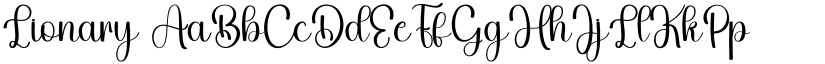 Lionary font