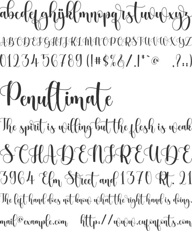 Almond Butter font preview