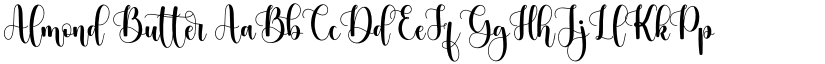 Almond Butter font