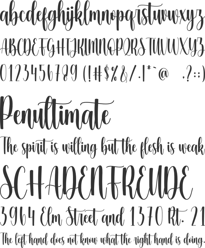 Happy Easter font preview