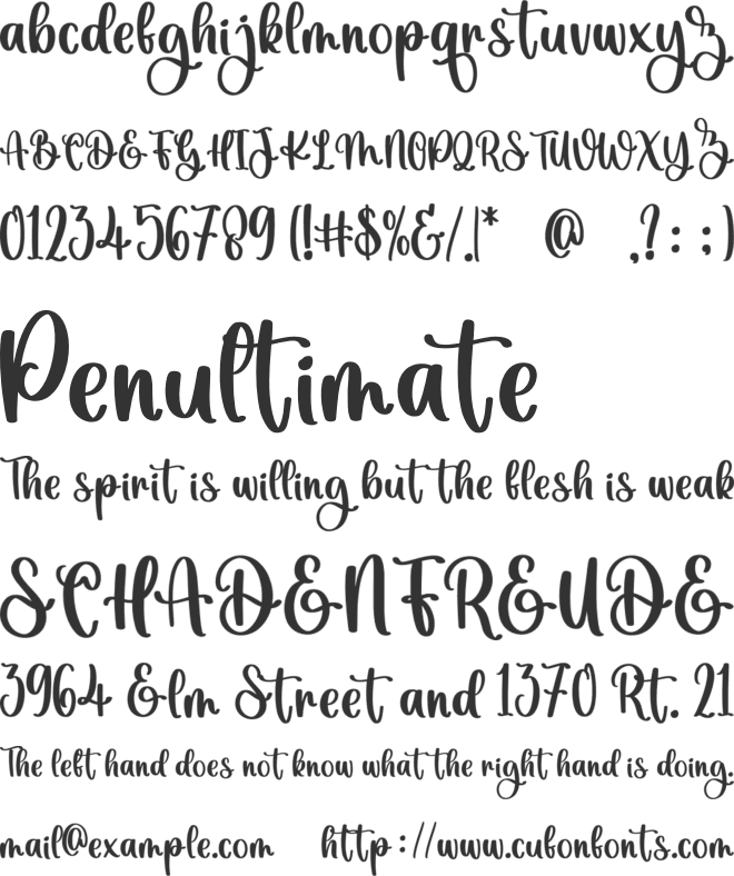 Sweet Rabbit font preview