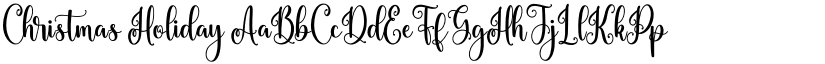 Christmas Holiday font
