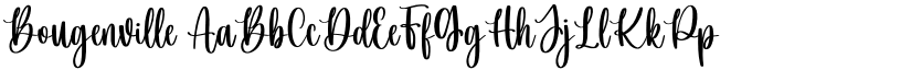 Bougenville font