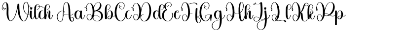 Witch font