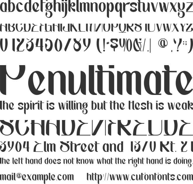 Fortunish-Personal use font preview