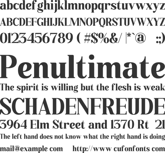 Delari font preview